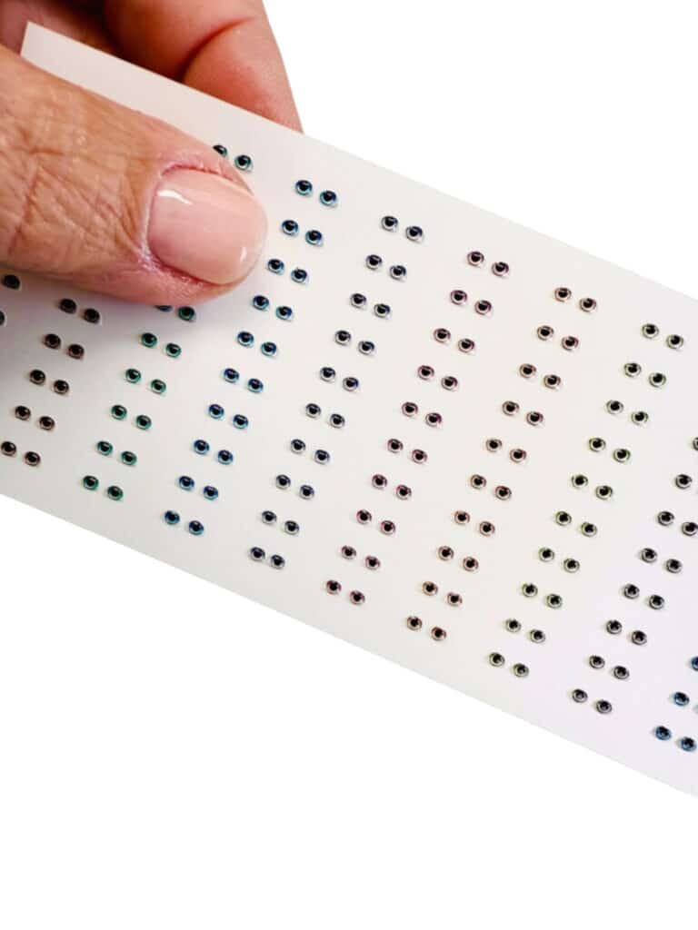 Ojos resinados autoadhesivos mini